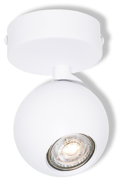 Bílá Bodovka SPHERAL 1xGU10 KULATÁ 100 mm