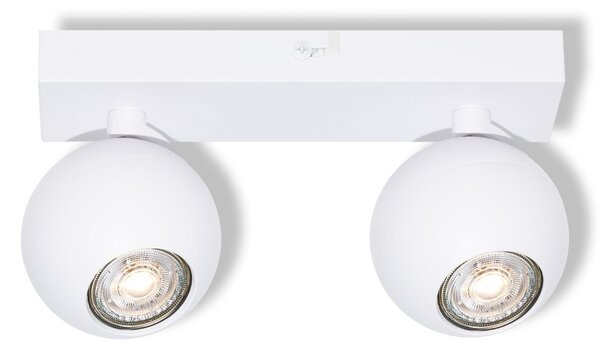 Bílá Bodovka SPHERAL 2xGU10 220 mm