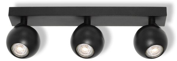 Černá Bodovka SPHERAL 3xGU10 380 mm