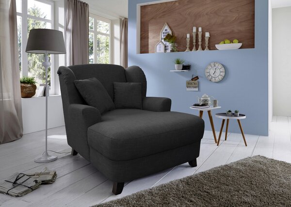 XXL KŘESLO, textil, kompozitní dřevo, tmavě šedá Sit & More - Online Only křesla & taburety, Online Only