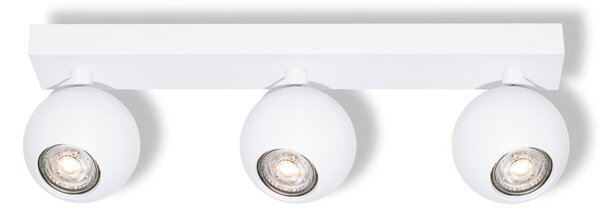 Bílá Bodovka SPHERAL 3xGU10 380 mm