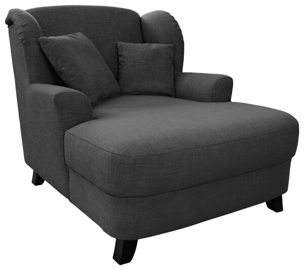 XXL KŘESLO, textil, kompozitní dřevo, tmavě šedá Sit & More - Online Only křesla & taburety, Online Only