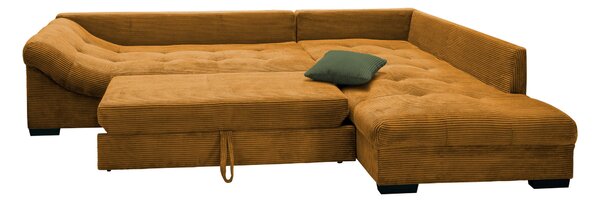 ROHOVÁ SEDAČKA, textil, koňaková P & B - Sedací soupravy, Online Only