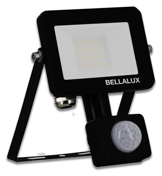 Venkovní LED reflektor se senzorem VITAL, 10W, Teplá bílá, Černý