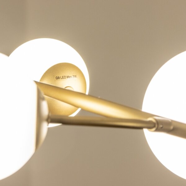 Brilagi - LED Lustr na lanku MISTEL 6xG9/3W/230V zlatá/bílá
