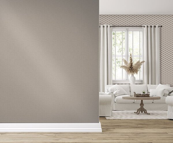 Luxusní šedo-hnědá vliesová tapeta, imitace látky Z76017, Vision, Zambaiti Parati