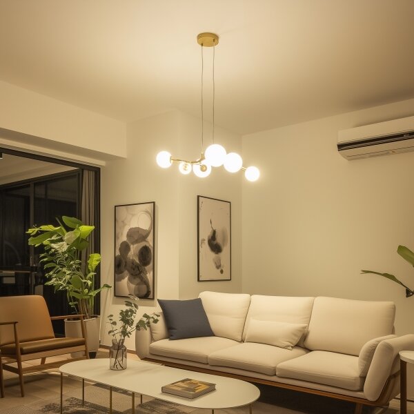 Brilagi - LED Lustr na lanku MISTEL 6xG9/3W/230V zlatá/bílá