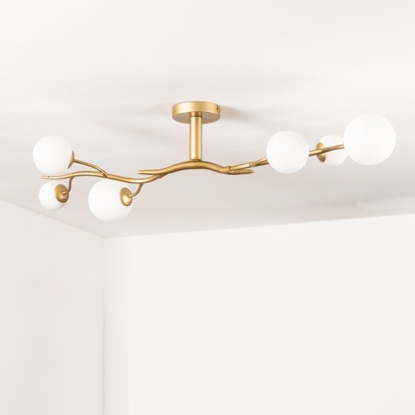 Brilagi - LED Přisazený lustr MISTEL 6xG9/3W/230V zlatá/bílá