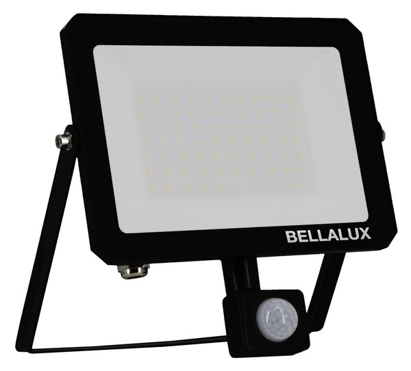 Venkovní LED reflektor se senzorem VITAL, 50W, Teplá bílá, Černý
