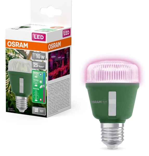 LED žárovka pro pěstování rostlin Star Grow Lamp T 60, 10W, Čirá, E27