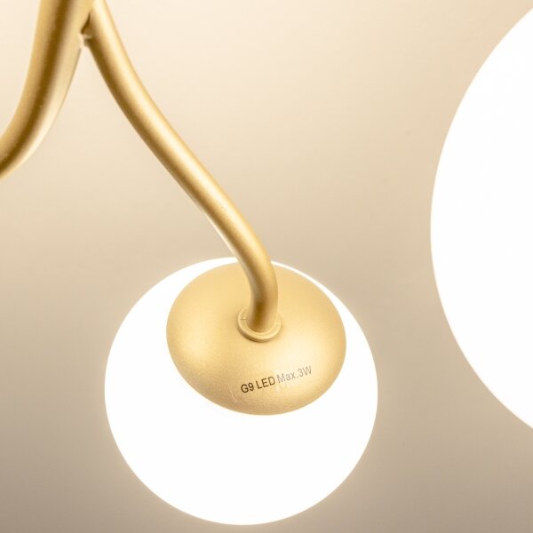 Brilagi - LED Přisazený lustr MISTEL 6xG9/3W/230V zlatá/bílá