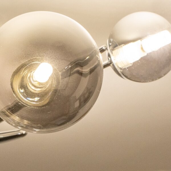 Brilagi - LED Lustr na lanku MISTEL 6xG9/3W/230V černý chrom/kouřová