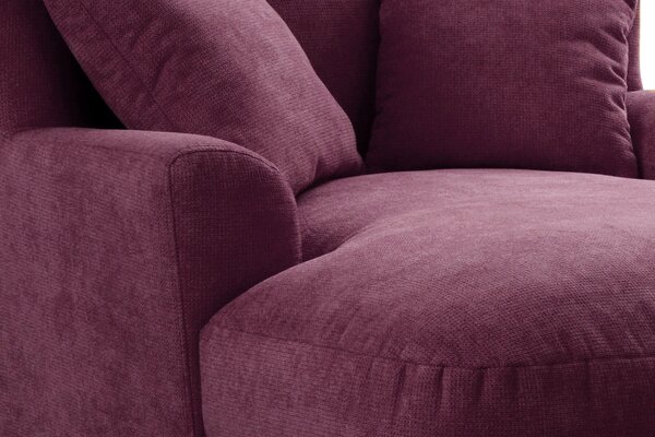 XXL KŘESLO, textil, kompozitní dřevo, tmavě červená Sit & More - Online Only křesla & taburety, Online Only