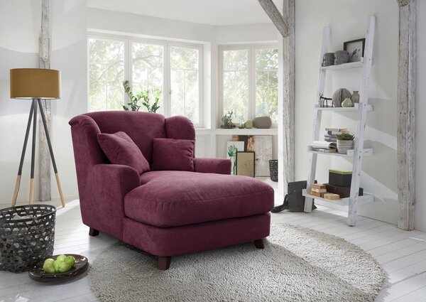 XXL KŘESLO, textil, kompozitní dřevo, tmavě červená Sit & More - Online Only křesla & taburety, Online Only