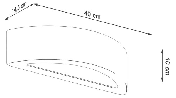 Sollux Lighting Nástěnné svítidlo ATENA beton