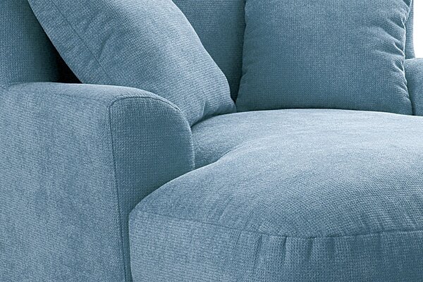 XXL KŘESLO, textil, kompozitní dřevo, světle modrá Sit & More - Online Only křesla & taburety, Online Only