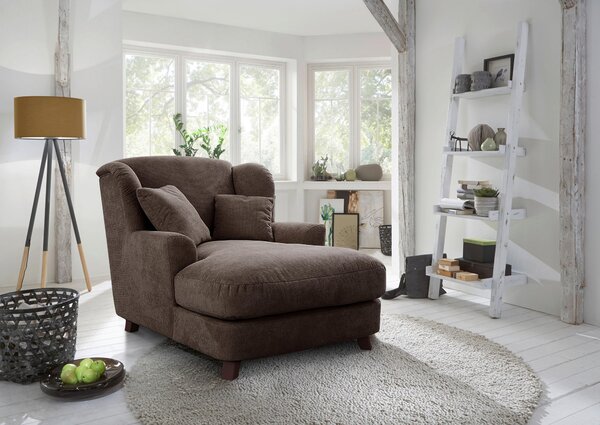 XXL KŘESLO, textil, kompozitní dřevo, tmavě hnědá Sit & More - Online Only křesla & taburety, Online Only