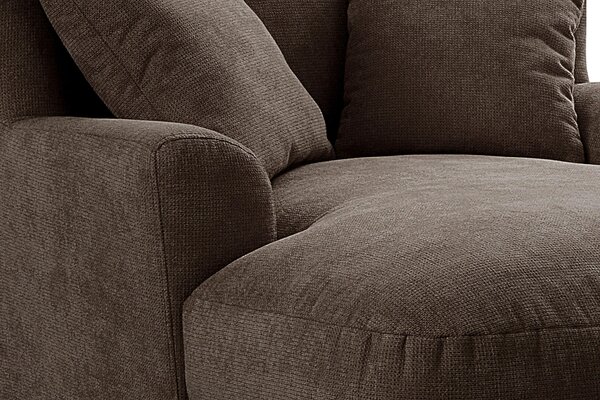 XXL KŘESLO, textil, kompozitní dřevo, tmavě hnědá Sit & More - Online Only křesla & taburety, Online Only