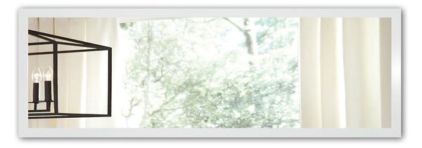 Nástěnné zrcadlo s bílým rámem Oyo Concept, 105 x 40 cm