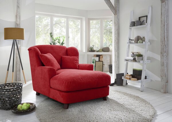 XXL KŘESLO, textil, kompozitní dřevo, červená Sit & More - Online Only křesla & taburety, Online Only