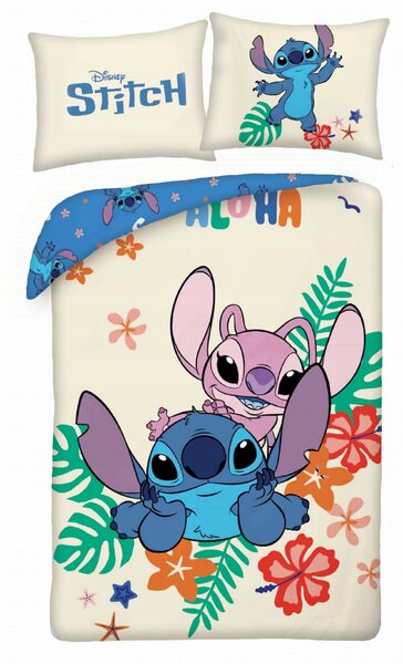 Dětské povlečení Lilo a Stitch 140x200 Halantex 100% bavlna Disney Sticz