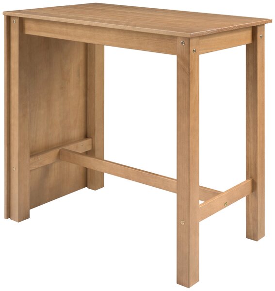 BAROVÝ STŮL, borovice, barvy dubu, 111/105/56 cm MID.YOU - Barové stoly, Online Only