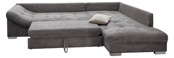 ROHOVÁ SEDAČKA, textil, šedá P & B - Sedací soupravy, Online Only