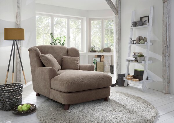 XXL KŘESLO, textil, kompozitní dřevo, šedohnědá Sit & More - Online Only křesla & taburety, Online Only