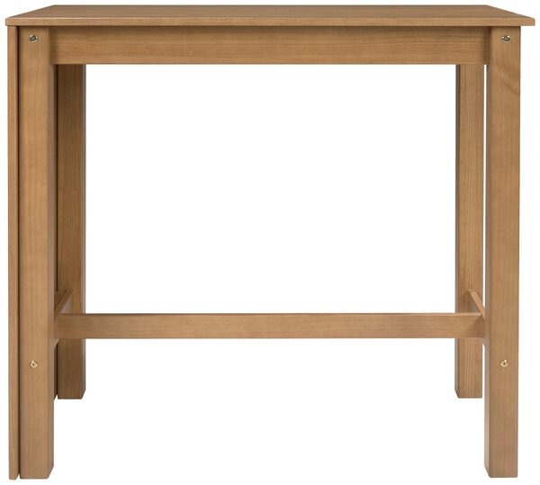 BAROVÝ STŮL, borovice, barvy dubu, 111/105/56 cm MID.YOU - Barové stoly, Online Only