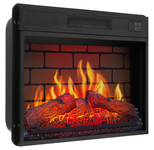 Elektrický krb ArtiFlame AF23BS – vestavný elektrický krb 1800 W, realistický efekt plamenů s LED diodami, topná funkce, dálkové ovládání, časovač, černý