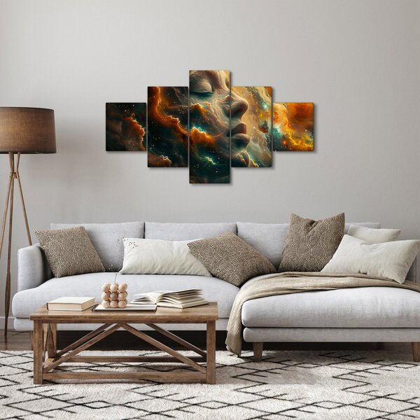Obraz - Tvář ve vesmíru (125x70 cm)
