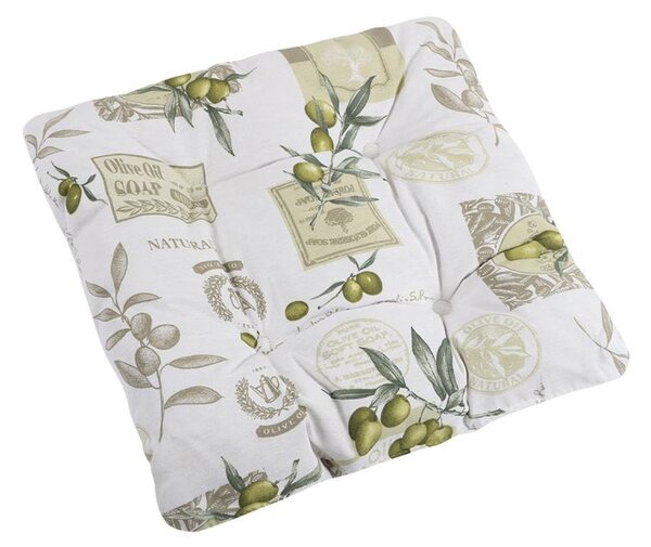 Bellatex Sedák EMA prošívaný 40x40 cm prošívaný Oliva