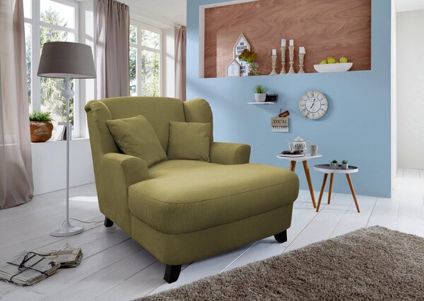 XXL KŘESLO, textil, kompozitní dřevo, tmavě zelená Sit & More - Online Only křesla & taburety, Online Only