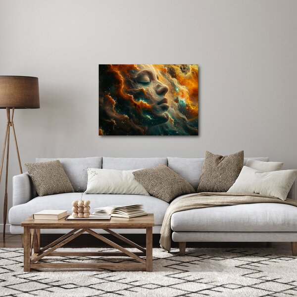 Obraz - Tvář ve vesmíru (70x50 cm)
