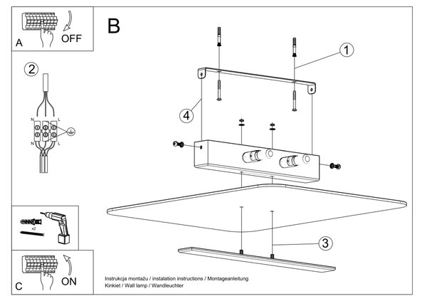 Sollux Lighting Stropní svítidlo AZALIA