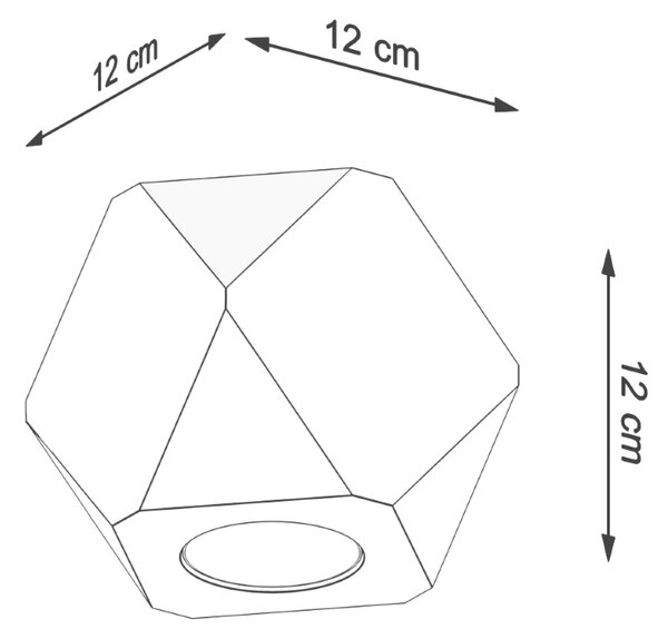Sollux Lighting Stropní svítidlo WOODY 1 přírodní dřevo