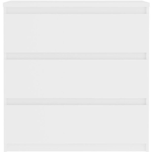 Komoda CHELSEA se 3 zásuvkami - matná bílá - 77,2 x 42 x 79,9 cm