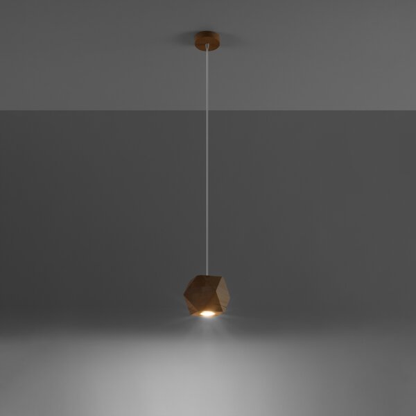 Sollux Lighting Závěsné svítidlo WOODY přírodní dřevo