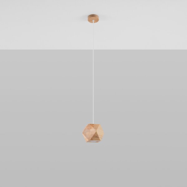 Sollux Lighting Závěsné svítidlo WOODY přírodní dřevo