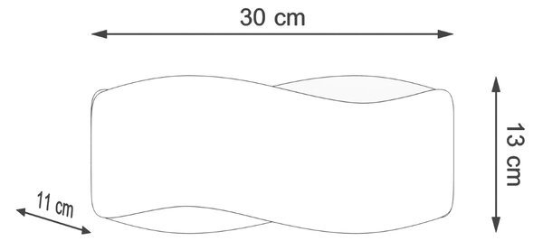 Sollux Lighting Nástěnné svítidlo TILA 30 černé