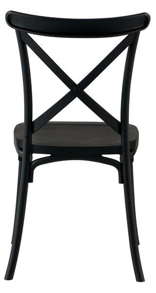 Kondela Stohovatelná židle Savita - černá