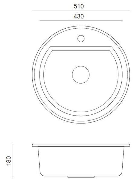 Quadron Johnny dřez graniteq 51x51 cm béžová HCQC5151BEZK