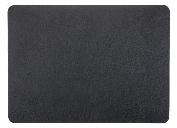 Černé prostírání z imitace kůže ZicZac Togo, 33 x 45 cm