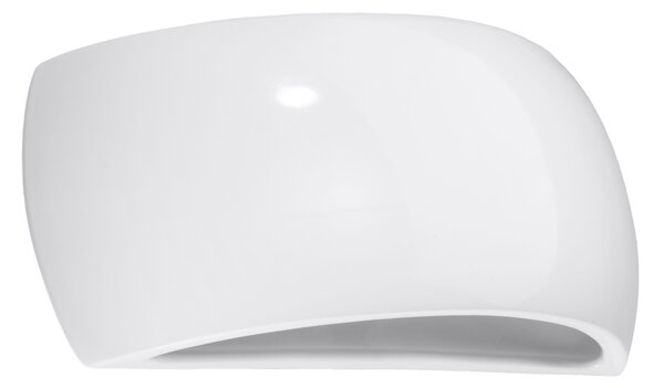 Sollux Lighting Lakované nástěnné svítidlo PONTIUS bílý lesk