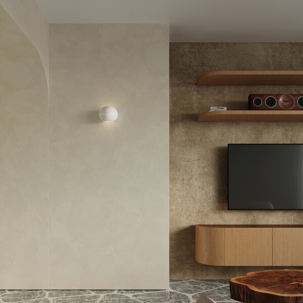 Sollux Lighting Lakované nástěnné svítidlo GLOBE bílý lesk
