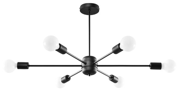 Sollux Lighting Lustr LANGO 6 černý