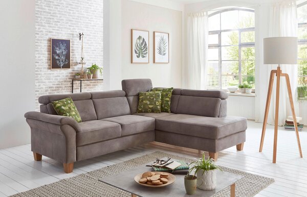 ROHOVÁ SEDAČKA, textil, hnědá Sit & More - Sedací soupravy, Online Only