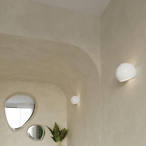 Sollux Lighting Lakované nástěnné svítidlo GLOBE bílý lesk