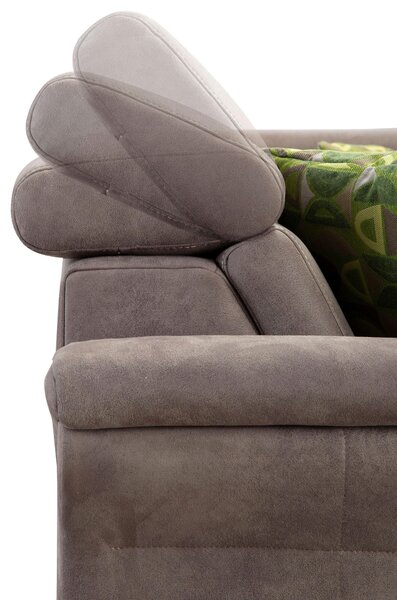 ROHOVÁ SEDAČKA, textil, hnědá Sit & More - Sedací soupravy, Online Only