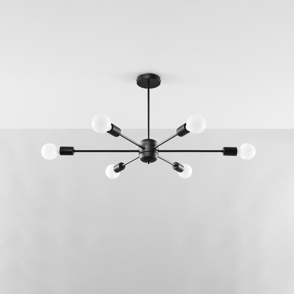 Sollux Lighting Lustr LANGO 6 černý